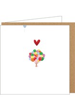 Yon Wenskaart - Ballonnen - Dubbele kaart + Envelop