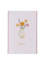 Zusss Wenskaart - Broche Beterschap - Dubbele kaart + Envelop