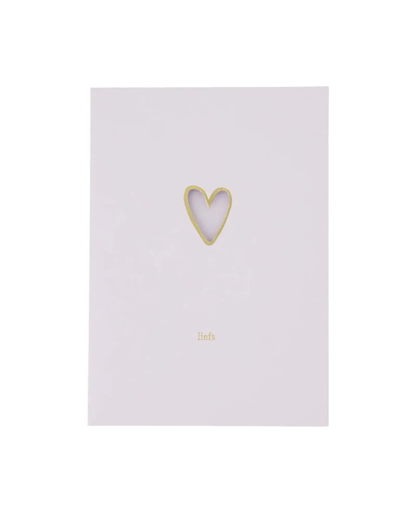 Zusss Wenskaart - Hartje, Liefs - Dubbele kaart + Envelop