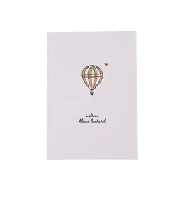 Zusss Wenskaart - Welkom kleine leukerd - Dubbele kaart + Envelop