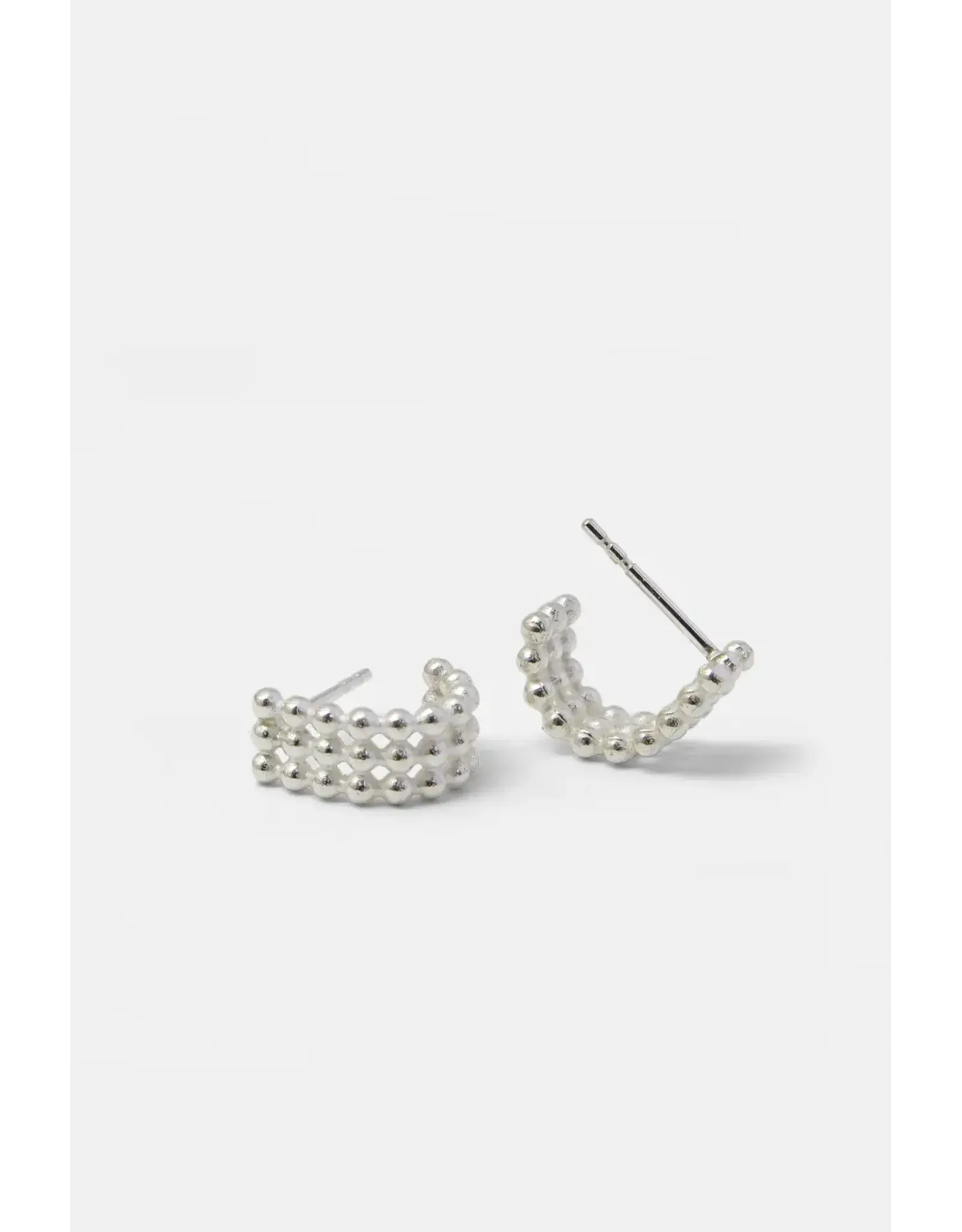 Studio MHL Oorbel MHL - Dotted Hoop - Zilver925