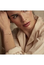 Nadja Carlotti Armband Ginkgo, Klein Blad- Messing Verguld