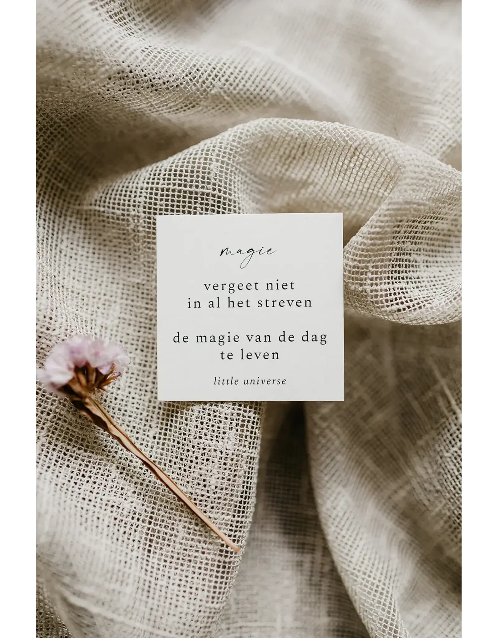 Little Universe Mini Staand lijstje + Mini Poëzie 'Magie'