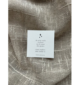 Little Universe Mini Staand lijstje + Mini Poëzie 'Gemis'