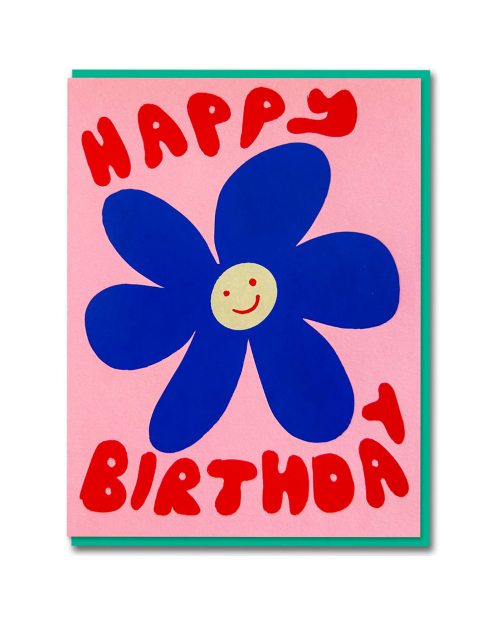 Joyful Wenskaart - BD Flower - Dubbele kaart + Envelop