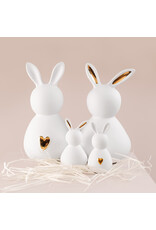 Raeder Mini Konijntje - Gouden Hartje - Ø 6x13 cm