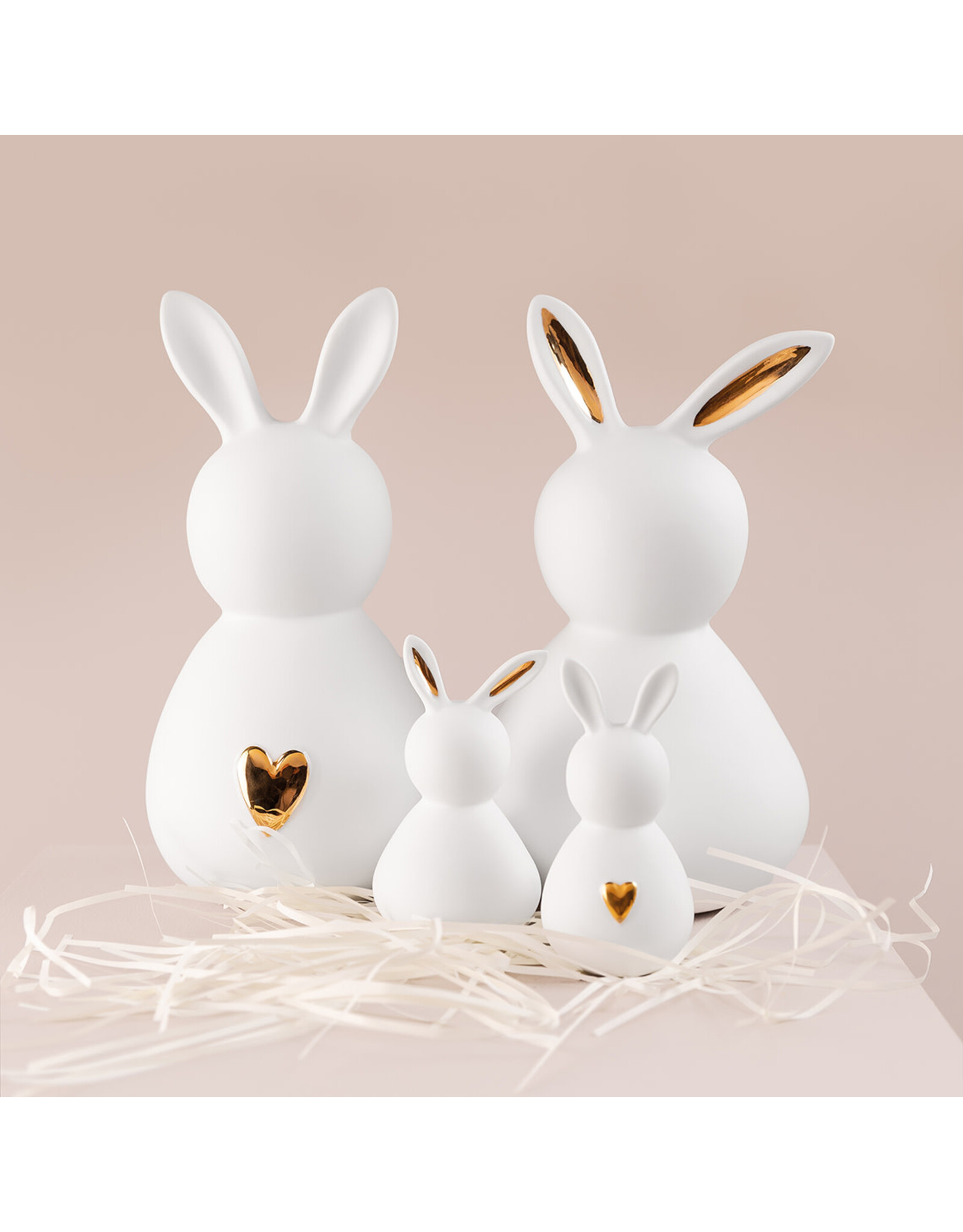 Raeder Mini Konijntje - Gouden Hartje - Ø 6x13 cm