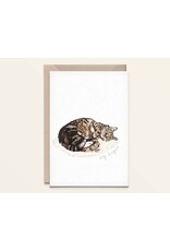 Kathings Wenskaart - Cat, Big hugs - Dubbele kaart + Envelop