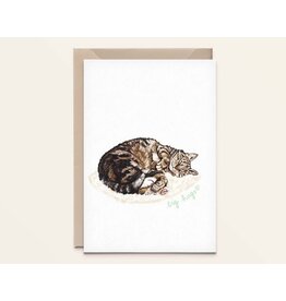Kathings Wenskaart - Cat, Big hugs - Dubbele kaart + Envelop