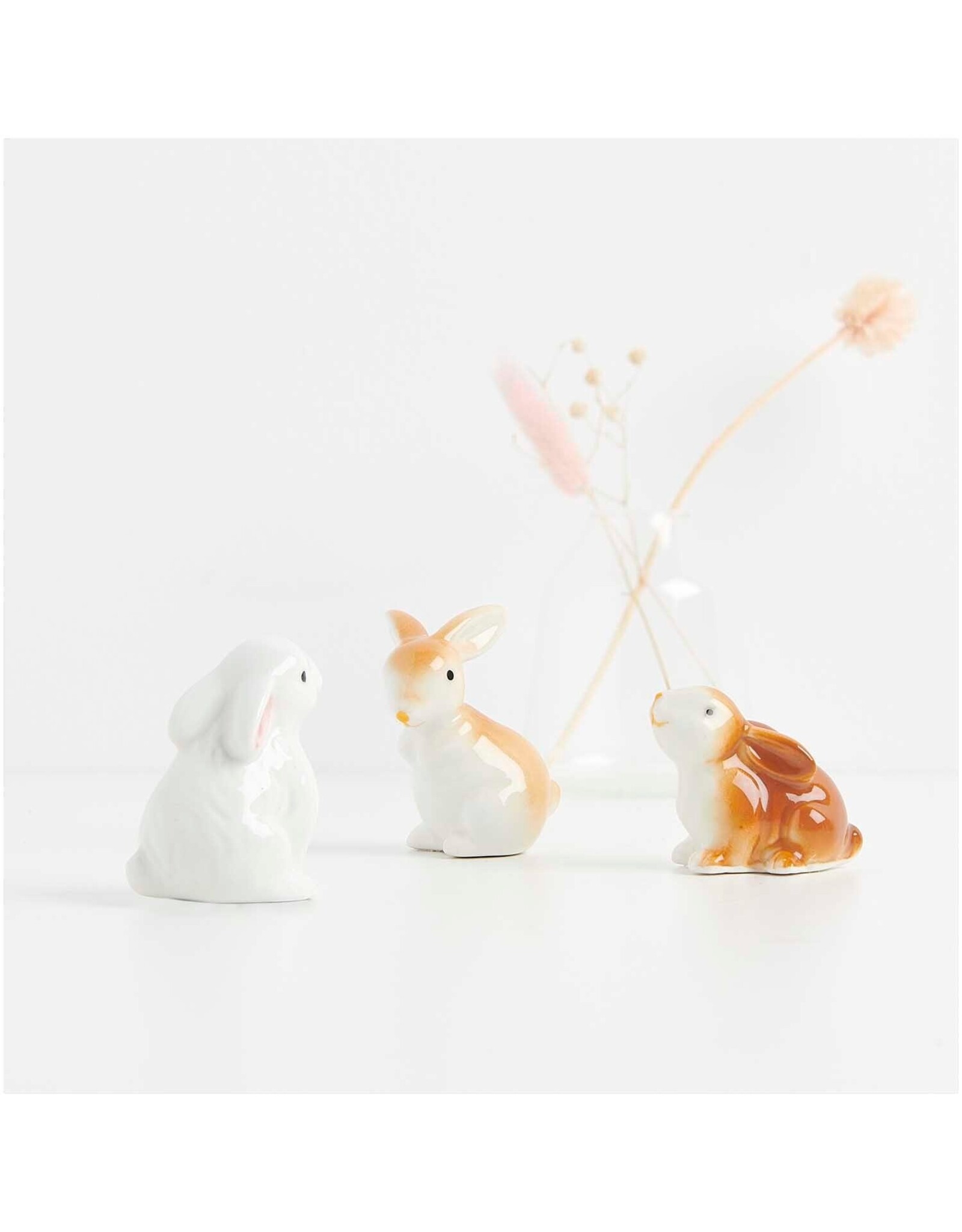 Rico Design Mini Konijntje, Bruin - 4x2,5x4,2cm