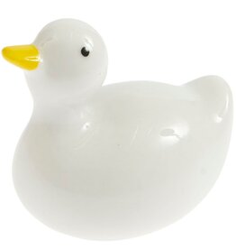 Rico Design Mini Eend, Wit - 3,8x2,8x4,5cm