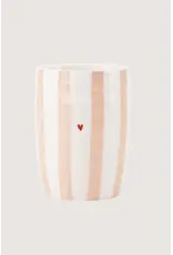 Zusss Koffiemok - Streep Hartje - Ø7x9,5cm