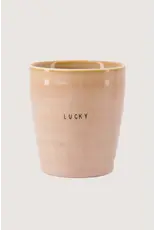 Zusss Koffiemok -Lucky, Roze - Ø7,5x8,5cm