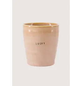 Zusss Koffiemok -Lucky, Roze - Ø7,5x8,5cm
