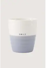 Zusss Koffiemok - Smile, Blauw - Ø7,5x8,5cm