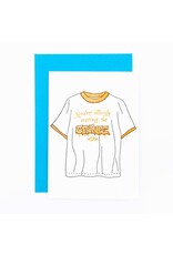 Studio Flash Wenskaart - Officially cringe - Letterpress kaart + Envelop