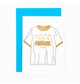 Studio Flash Wenskaart - Officially cringe - Letterpress kaart + Envelop