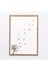 Studio Flash Wenskaart - Dandelion - Letterpress Kaart + Envelop