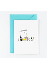 Studio Flash Wenskaart - Babt bottle - Letterpress kaart + Envelop