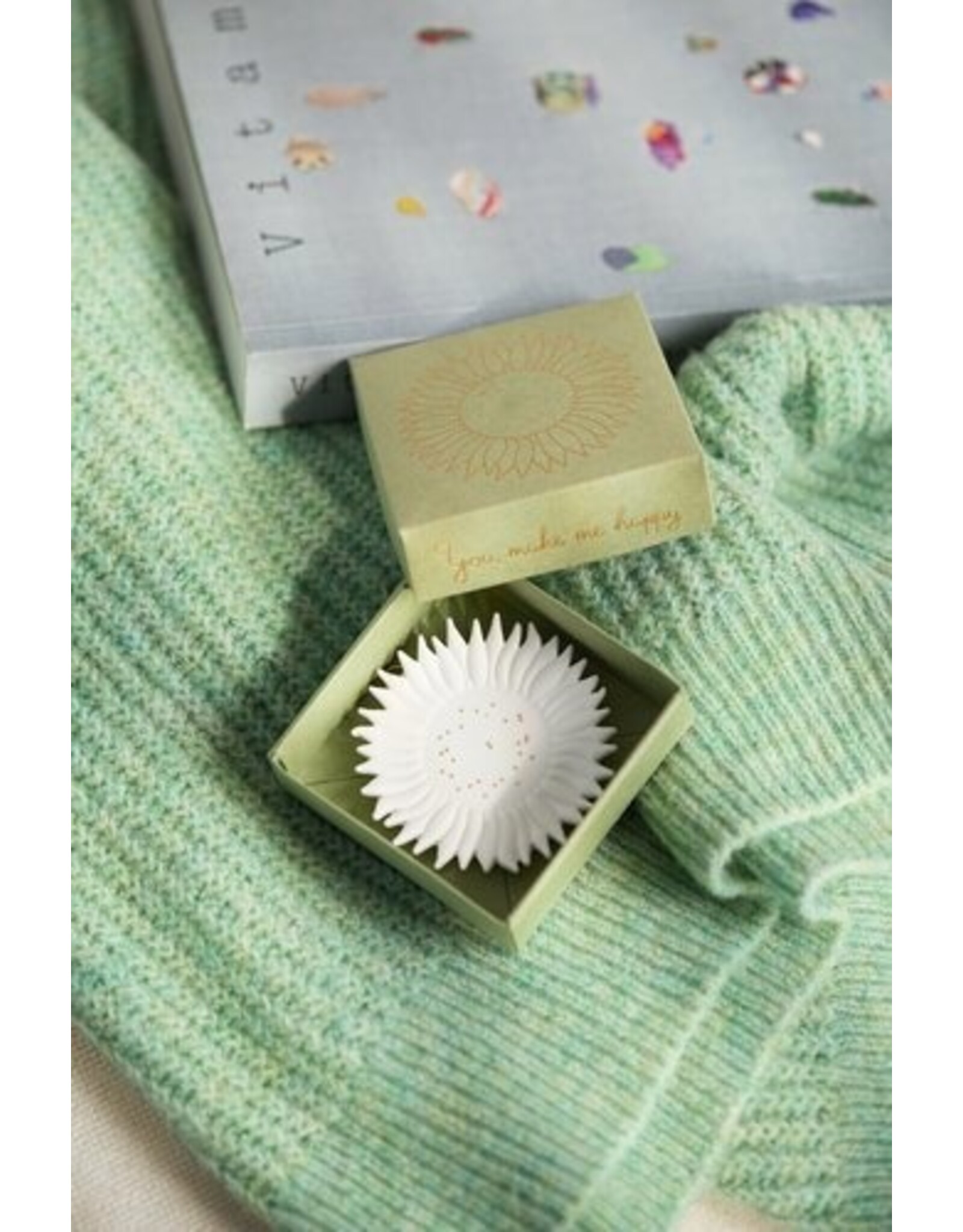 Raeder Mini Wandbordje - Zonnebloem -  Ø6,8cm