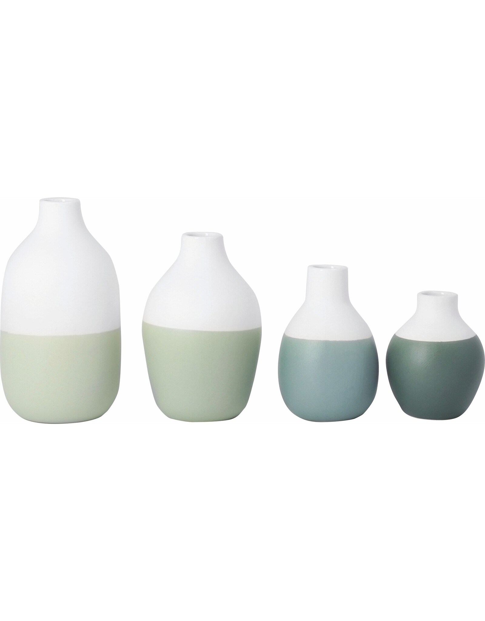 Raeder Plukselvaasje 2.0 - Groen -  4st - Hoogte 4-8 cm