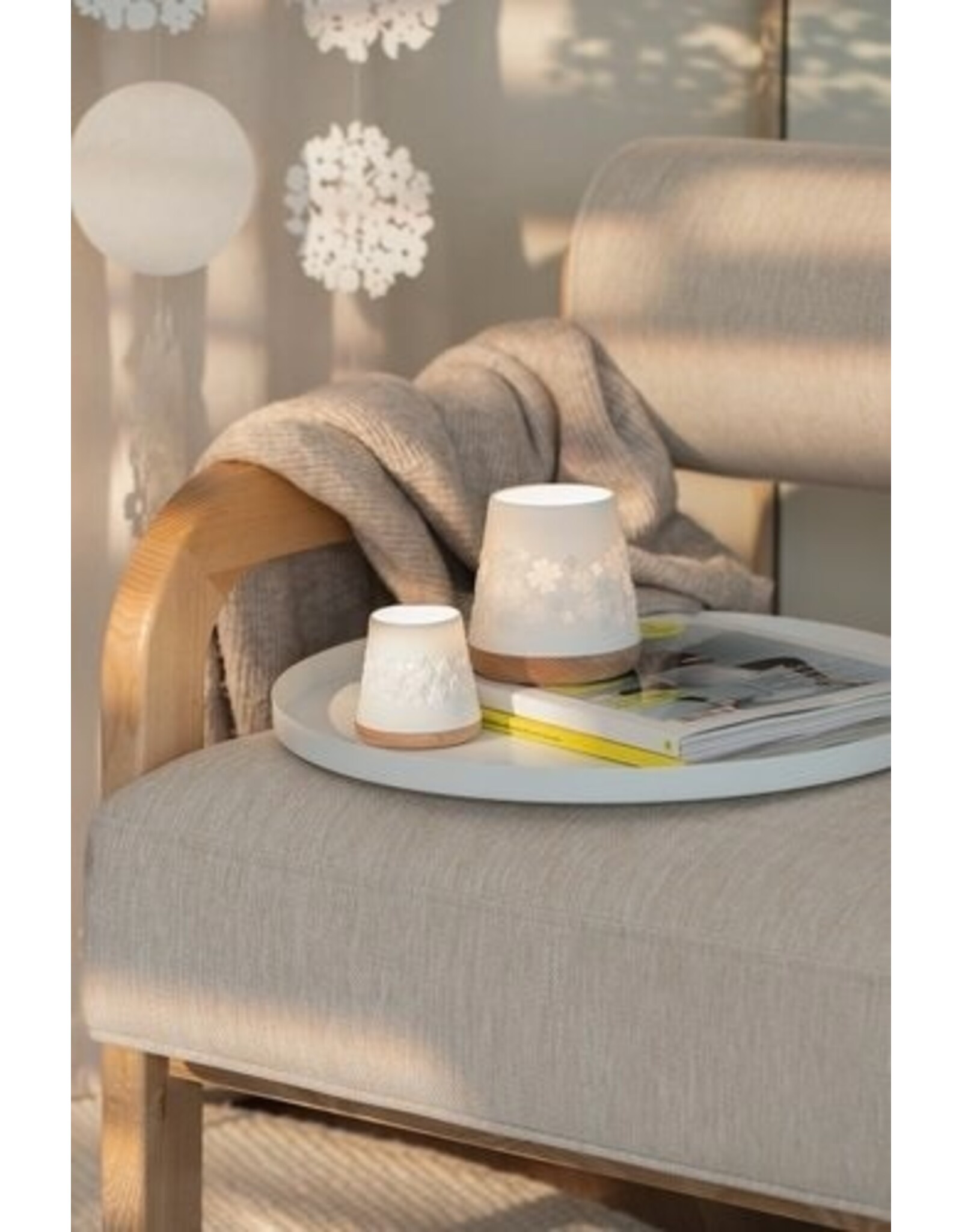 Raeder Theelicht L - Klavertjesvier - Ø10x10,5cm