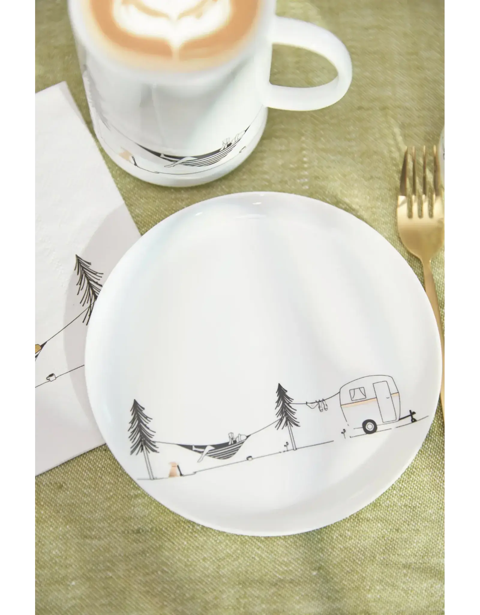 Raeder Bordje, Camping - Ø15cm