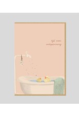 Josefien Wenskaart - Tijd voor ontspanning - Dubbele kaart + Envelop