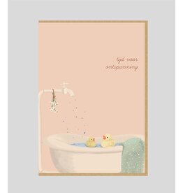 Josefien Wenskaart - Tijd voor ontspanning - Dubbele kaart + Envelop