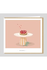 Studio Mie Wenskaart - Taartje, Jajajarig - 12,5 x 14 cm