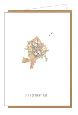 Studio Lin Wenskaart - Jij verdient dat - Dubbele kaart + Envelop