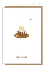 Studio Lin Wenskaart - Gefelicitaart - Dubbele kaart + Envelop