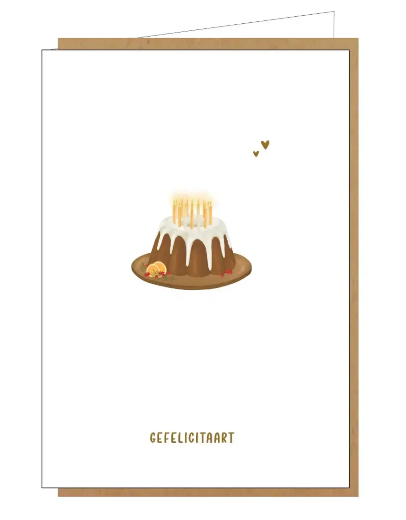 Studio Lin Wenskaart - Gefelicitaart - Dubbele kaart + Envelop