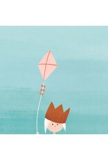 Studio Noorderlicht Wenskaart - Vlieger - Dubbele kaart + Envelop