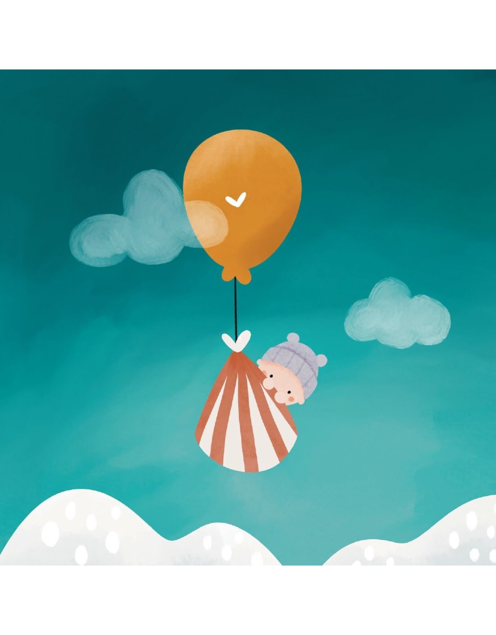 Studio Noorderlicht Wenskaart - Piep Kleintje - Dubbele kaart + Envelop