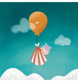 Studio Noorderlicht Wenskaart - Piep Kleintje - Dubbele kaart + Envelop