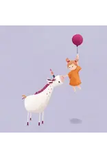 Studio Noorderlicht Wenskaart - Unicorn - Dubbele kaart + Envelop