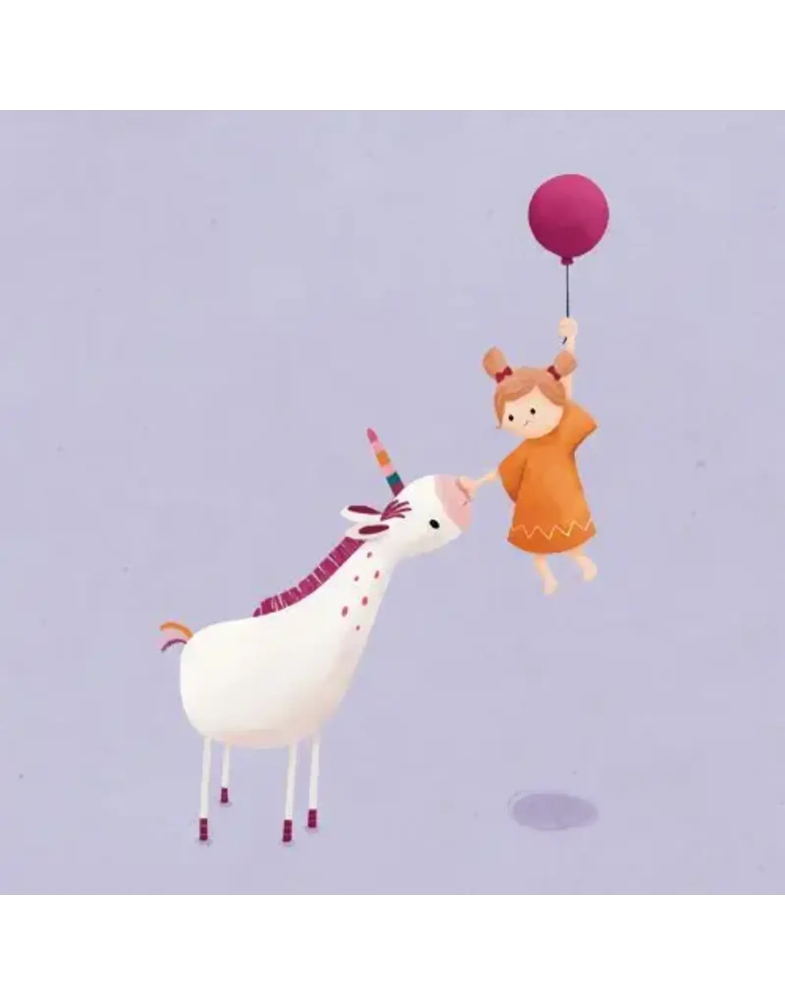 Studio Noorderlicht Wenskaart - Unicorn - Dubbele kaart + Envelop