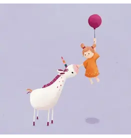 Studio Noorderlicht Wenskaart - Unicorn - Dubbele kaart + Envelop