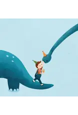 Studio Noorderlicht Wenskaart - Dinosaurus - Dubbele kaart + Envelop