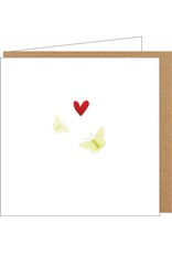 Yon Wenskaart - Twee Vlinders - Dubbele kaart + Envelop