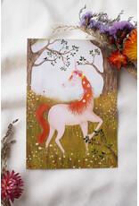 getekenddoorzusje Wenskaart - Unicorn - Postkaart + Envelop