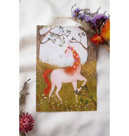 getekenddoorzusje Wenskaart - Unicorn - Postkaart + Envelop