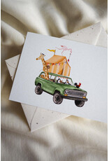 getekenddoorzusje Wenskaart - J Cherokee - Postkaart + Envelop
