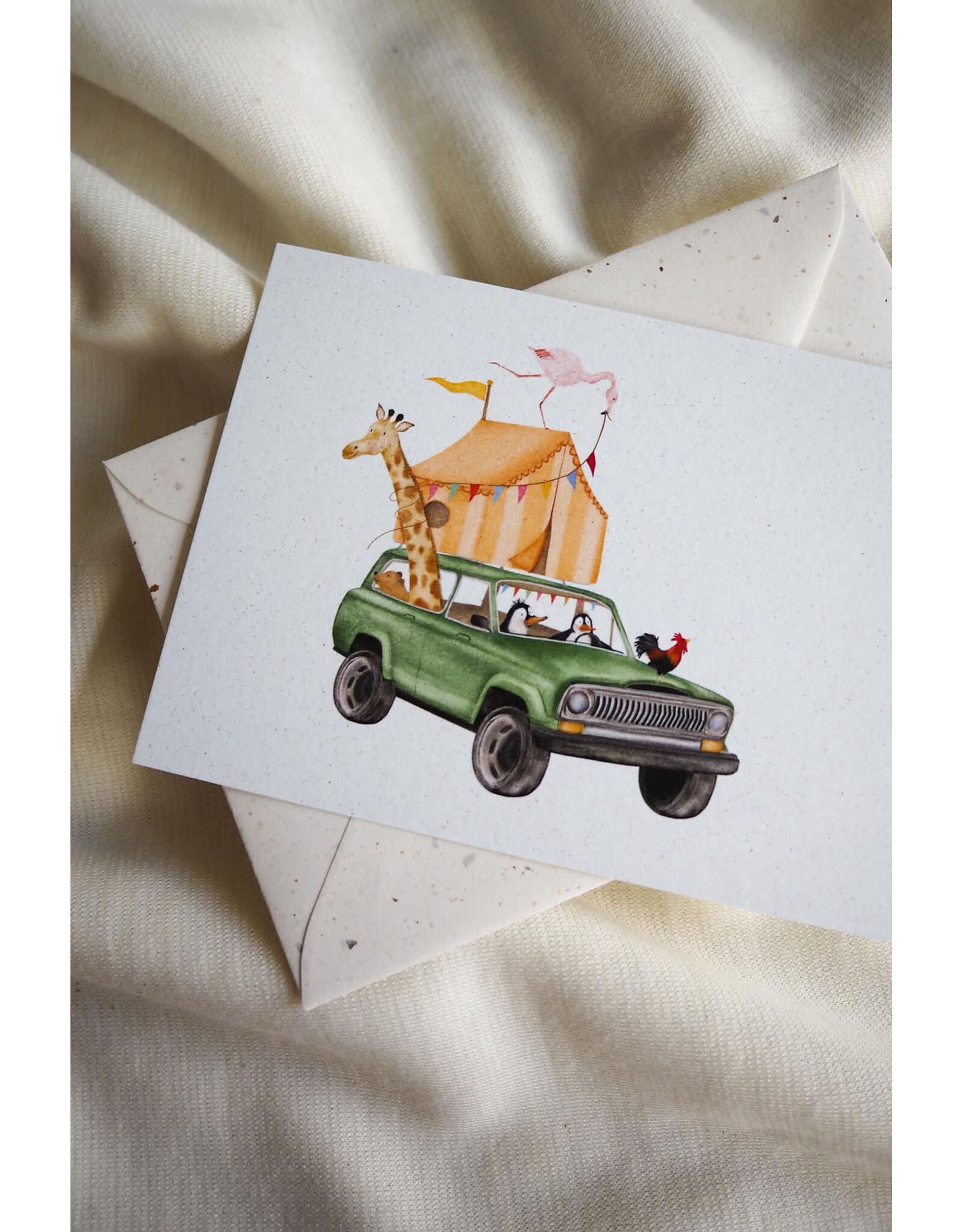 getekenddoorzusje Wenskaart - J Cherokee - Postkaart + Envelop