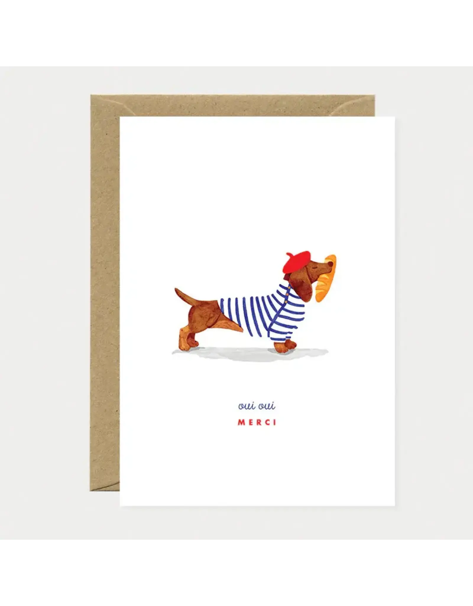 All The Ways to Say Wenskaart - Oui Oui Merci - Dubbele kaart + Envelop