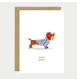 All The Ways to Say Wenskaart - Oui Oui Merci - Dubbele kaart + Envelop