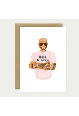 All The Ways to Say Wenskaart - Bald and Sexy - Dubbele kaart + Envelop