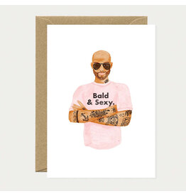 All The Ways to Say Wenskaart - Bald and Sexy - Dubbele kaart + Envelop