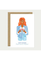 All The Ways to Say Wenskaart - Happy birthday you need glasses - Dubbele kaart + Envelop